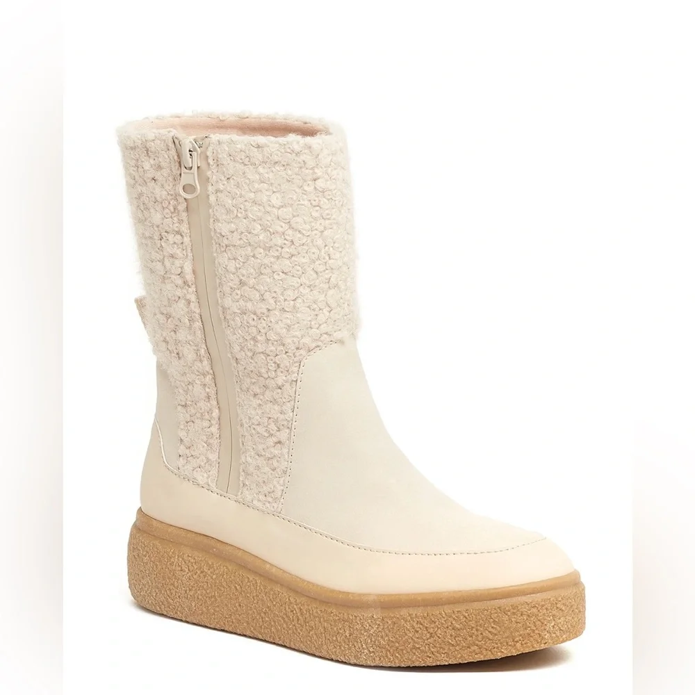 Rocket Dog Cream Winter Boots - Picture 1 of 6